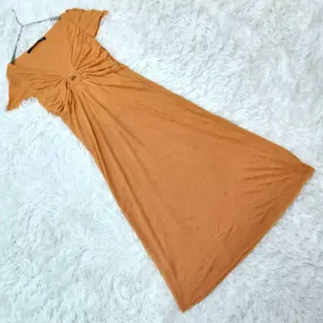 [마우리치오 페코라로] (I:40) 깊은 V넥 원피스 A라인 구제 의류