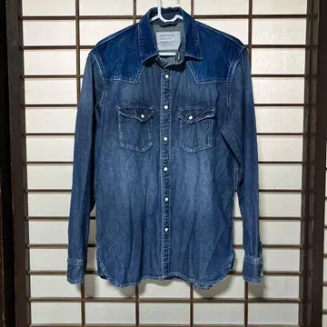 빈티지 가공 BAYFLOW 데님 셔츠