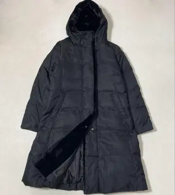 새상품급 디노스 ina gracia 후드 부착 롱 다운 코트 퍼