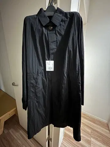 미사용 새상품 WCJ 발수 스텐카라 코트 블랙 롱 코트