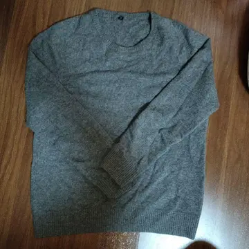 캐시미어 100% 그레이 스웨터 L 사이즈 무인양품