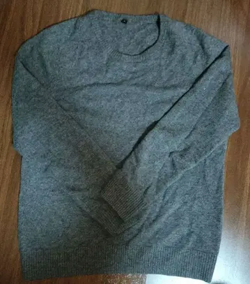 캐시미어 100% 그레이 스웨터 L 사이즈 무인양품