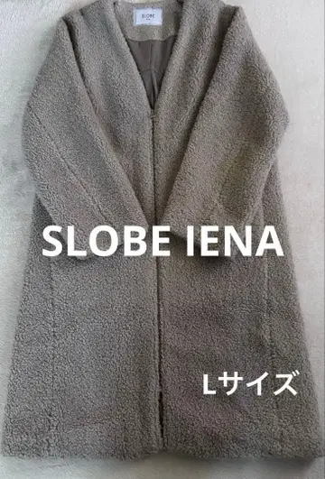 [ SLOBE IENA ] 롱 보아 코트 40 사이즈 정가 22,680엔