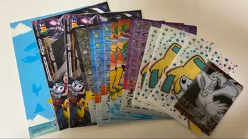 포켓몬 클리어 파일 13장 세트 (내부 2장 사용, 레시라무는 미개봉)