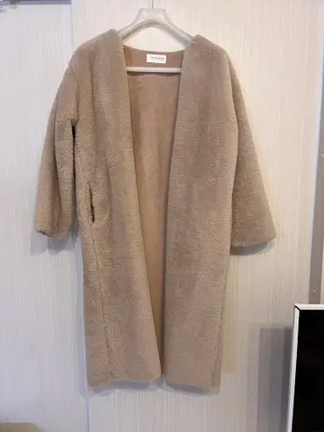 인조 모피 롱 코트