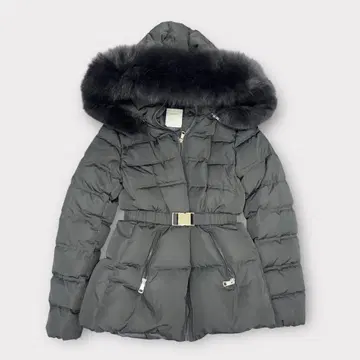 [당일 발송 가능] [새상품급] 퍼 포함 다운 자켓 코트 블랙 한국