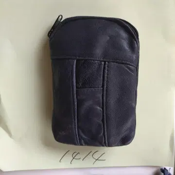 No.1414 블랙 가죽 코인 케이스