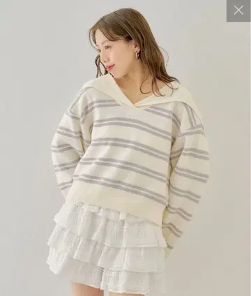 세일러 카라 니트