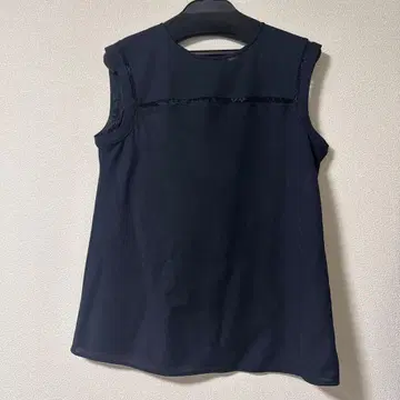 EPoca 슬리브리스 셔츠 사이즈 40 네이비