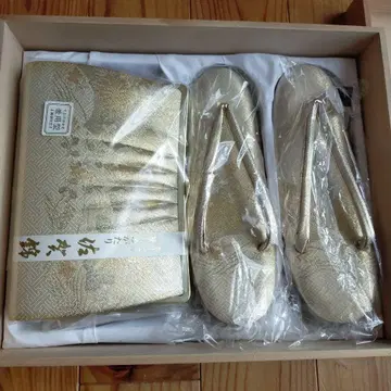 골드 꽃무늬 일본 의류용 백과 조리 세트