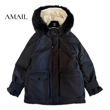 컨디션 최상 AMAIL Snowman bulky coat 다운 프리 블랙