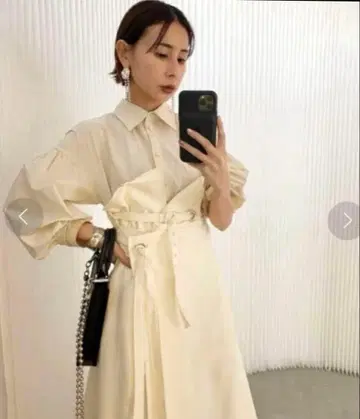 Ameri MILLEFEUILLE SHIRT DRESS