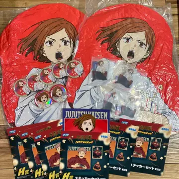 주술회전 럭키 쿠지 쿠기사키 노바라 쿠션 아크릴 스탠드 캔뱃지