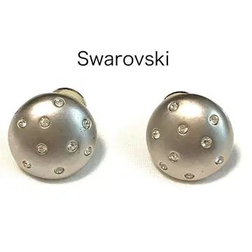 SWAROVSKI 스와로브스키 라운드 귀찌 실버
