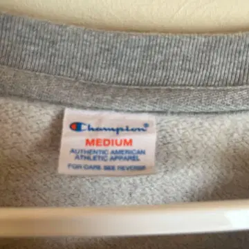 Champion 그레이 긴팔 맨투맨 Medium