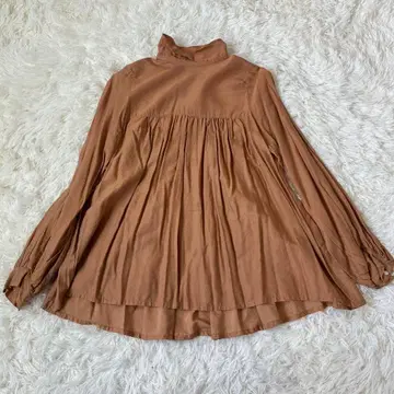 nequittezpas 누키테파 블라우스 긴팔 플리츠