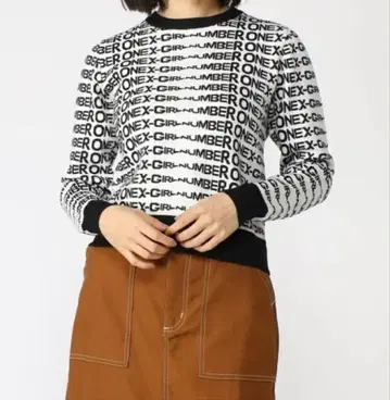 X-girl 니트 스웨터