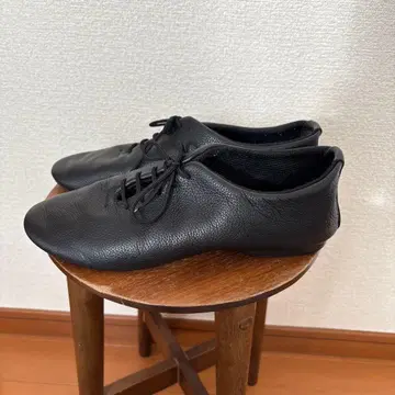 크라운 CROWN JAZZSHOES 영국제 가죽 블랙 레이스업 슈즈
