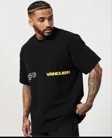 VANQUISH 오버사이즈 티셔츠 뱅퀴시