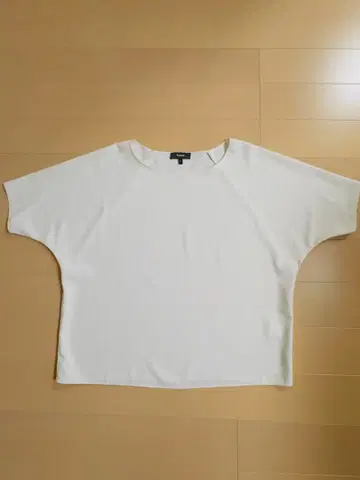 Theory 화이트 래글런 탑 S