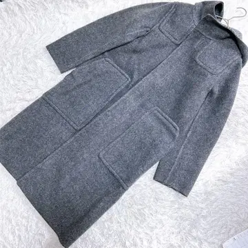 [컨디션 최상] MACPHEE 맥피(36) 롱 코트 후드 하운드투스