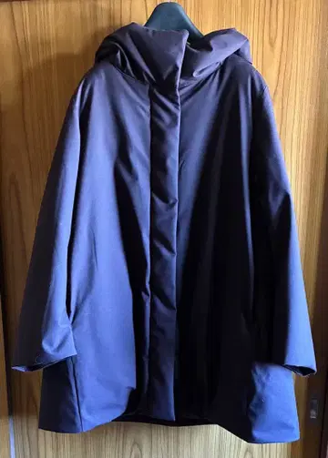 UNIQLO 후드 부착 다운 자켓 와인