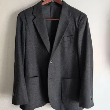 유니클로 브러쉬드 저지 자켓 다크 그레이 M