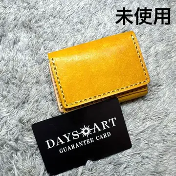 [ 미사용 ] DAYSART 데이즈아트 3단 폴더형 지갑 천연 가죽