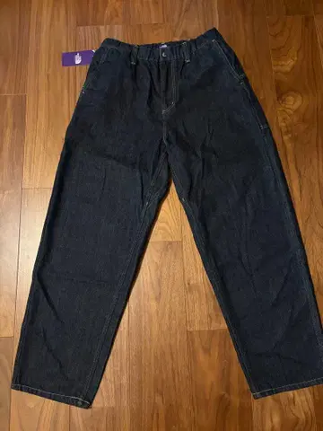 택 포함 새상품 THE NORTH FACE 퍼플 라벨 데님 팬츠