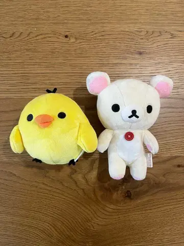 [ 새상품급 ] 키이로이토리 코리락쿠마 봉제 인형 세트 리락쿠마