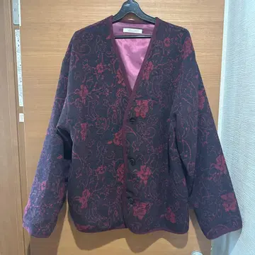 저널 스탠다드 자카드 가디건