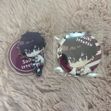 니지산지 푸치 2024 아크릴 스탠드 키링 캔뱃지 사에키 잇테츠