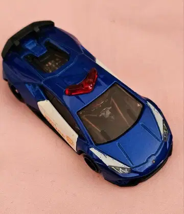 2023 토미카 박람회 한정판 토미카 빔 람보르기니 파랑 패트롤카