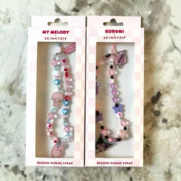 SKINNYDIP 스키니딥 산리오 마이멜로디 쿠로미 폰 스트랩