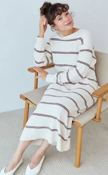 미사용 젤라또피케 핫 스무디 보더 원피스