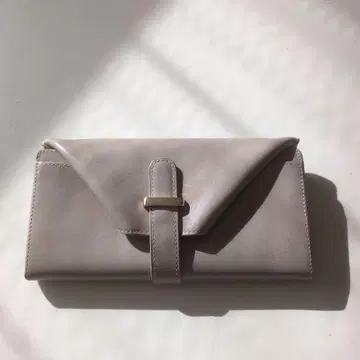 그레이 접이식 장지갑 벨트 포함