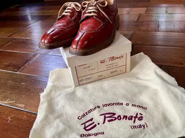 E. Bonat 브라운 가죽 신발