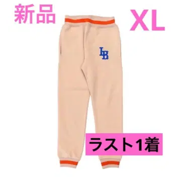 LIBERTYWALK 하의 팬츠 베이지 자수 로고 속기모 맨투맨