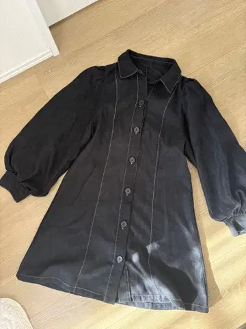 블랙 미니 원피스 F 사이즈