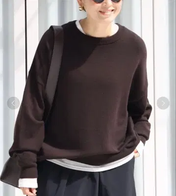 Deuxieme Classe 베이직 니트 브라운