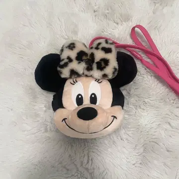 미니 레오파드(표범 무늬) 파우치 미니백 숄더백 디즈니