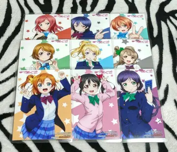 러브 라이브! 게이머즈 브로마이드 9종 세트 라미네이티드 낱개 판매