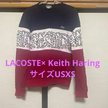 라코스테 키스 해링 콜라보 맨투맨 레어 한정판 USXS