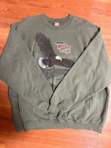 구제 의류 맨투맨 그린