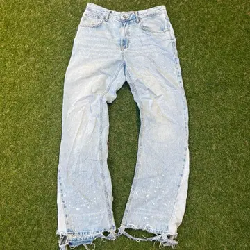 ZARA 데미지 플레어 데님