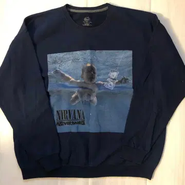 닐바나 Nirvana NEVERMIND XL 속기모 밴딩 맨투맨