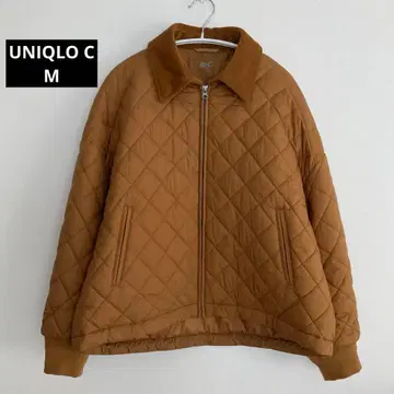 유니클로 C 퍼프 테크 블루종 M 브라운