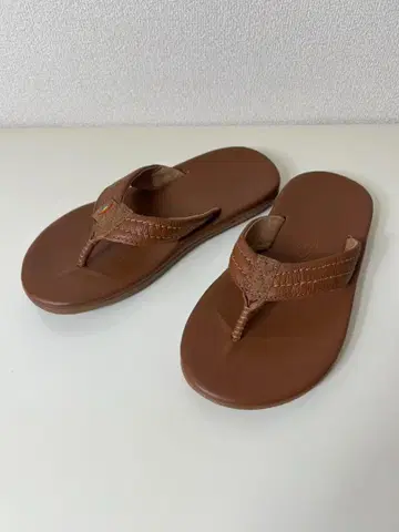 [ 새상품 ] RAINBOW Sandals 벤틀리 가죽 브라운 25.5
