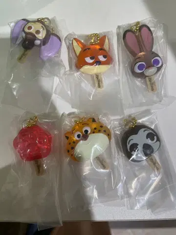 주토피아 아이스캔디 참 6종 컴플리트