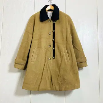 KUOSE 쿠오세 골드 버튼 바이컬러 코트 한국